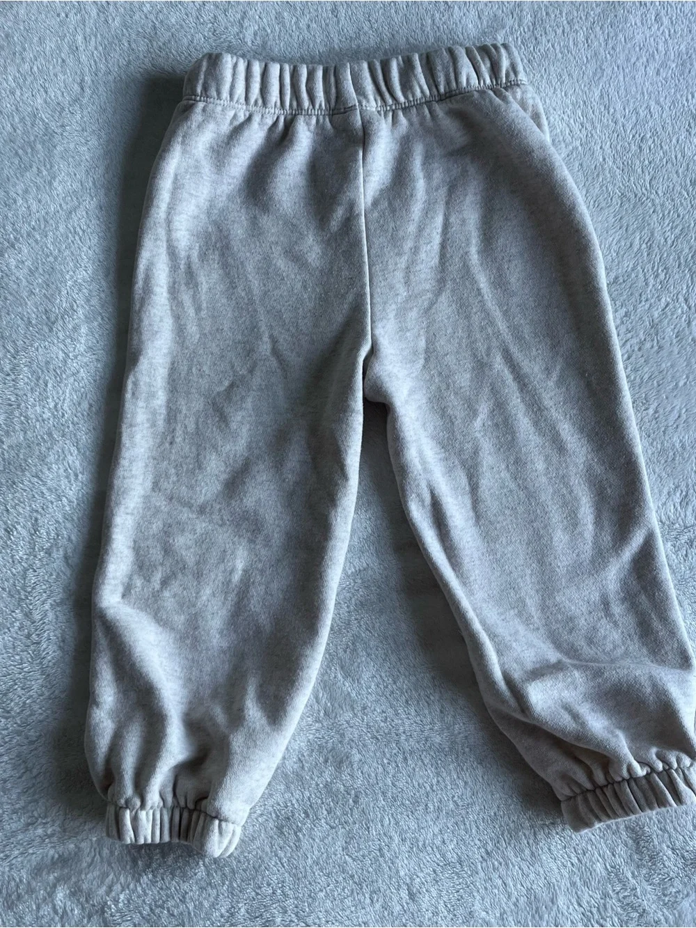 GAP 2T Baby Toddler Light Tan Kids Fleece Joggers with Pink Logo